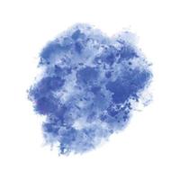 Abstract blue watercolor splash background with drops. Grunge paint textured vector design element