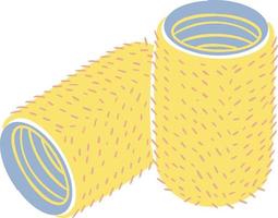 Hair curler illustration vector