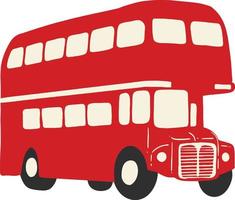 Double decker bus illustration vector