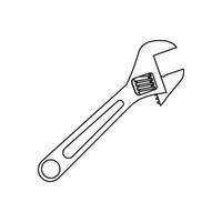 pipe wrench icon vector