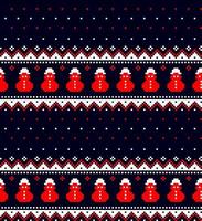 New Year s Christmas pattern pixel vector illustration eps
