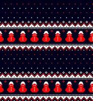 New Year s Christmas pattern pixel vector illustration eps