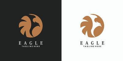 eagle head logo design abstract with creative concept vector