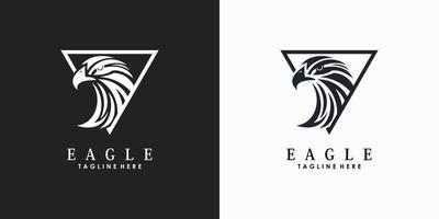 eagle head logo design abstract with creative concept vector