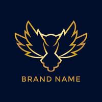 Golden Owl Logo vector