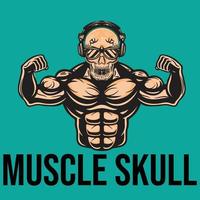 Muscle Skull Best Vactor vector