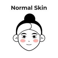 normal skin Type vector