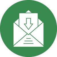 Inbox Vector Icon Design