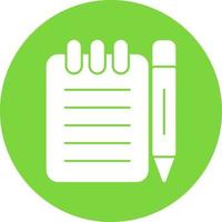 Taking Notes Vector Icon Design