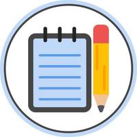 Taking Notes Vector Icon Design