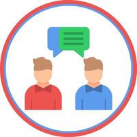 Face to Face Talk Vector Icon Design