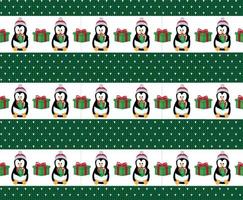 Knitted Christmas and New Year pattern esp 10 vector