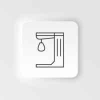 Punch game, retro, arcade neumorphic style vector icon. Neumorphism style. Punch game, retro arcade neumorphic style vector icon. Neumorphism style on white background.