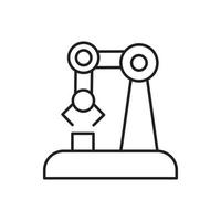 Hand, robotic, arm icon - Vector. Artificial intelligence on white background vector