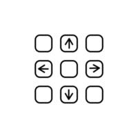 Dancing game, pad, arcade, retro icon. On white background. Dancing game, pad arcade retro icon vector