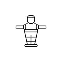 Table football, game, retro, arcade icon. On white background. Table football, game retro arcade icon vector