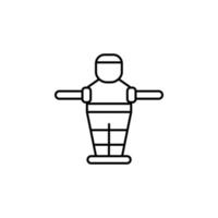 Table football, game, retro, arcade icon. On white background. Table football, game retro arcade icon vector