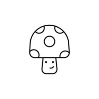 Video game, mushroom, retro, arcade icon. On white background. Video game, mushroom retro arcade icon vector