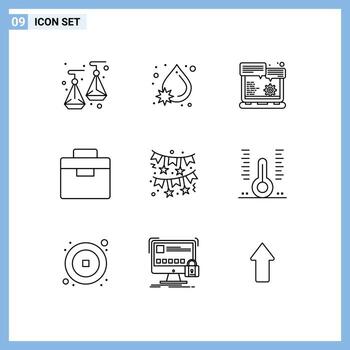 Outline Pack of 9 Universal Symbols of red bow website browser toolbox equipment Editable Vector Design Elements