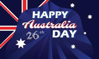 26 de enero feliz día de australia. adecuado para banner, fondo vector