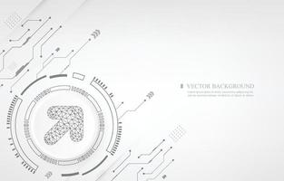 White technology vector background.connection.internet network.speed