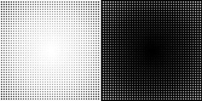 Circle halftone. Abstract dotted circles, round halftones geometric dots gradient and pop art texture. Dot spray gradation vector set. Illustration halftone gradient spotted, effect round