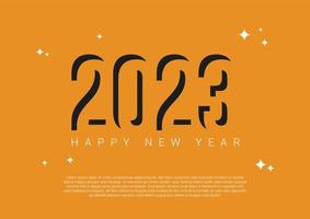 Background New Year 2023 abstract Design vector