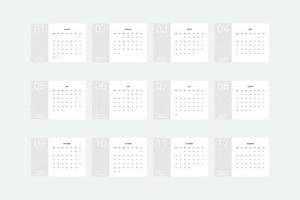 2023 Desk Calendar Design Template vector