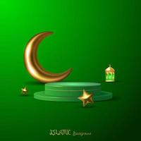 Islamic background design good use for banner display podium and more vector