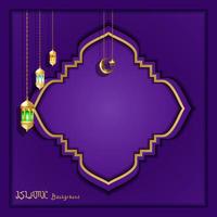 Islamic background design good use for card banner pattrern and more vector