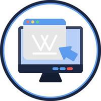 Wikipedia Vector Icon Design