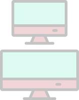 Monitors Vector Icon Design