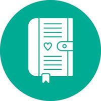 Diary Vector Icon Design