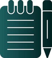 Taking Notes Vector Icon Design