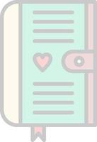 Diary Vector Icon Design