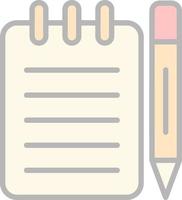 Taking Notes Vector Icon Design