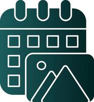 Content Calendar Vector Icon Design