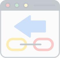 Backlink Vector Icon Design