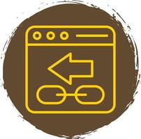 Backlink Vector Icon Design