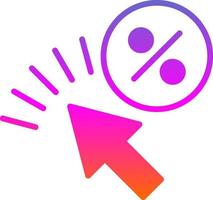 Click Through Rate Vector Icon Design