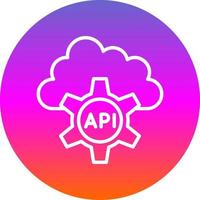 diseño de icono de vector de API