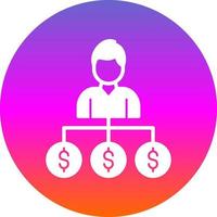 diseño de icono de vector de marketing de afiliados