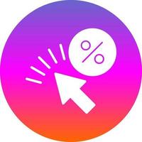 Click Through Rate Vector Icon Design