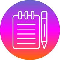Taking Notes Vector Icon Design