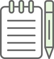 Taking Notes Vector Icon Design