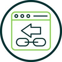 Backlink Vector Icon Design