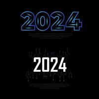 Shiny New year 2023 design with geometric style.Twenty Twenty four vector design