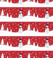 Seamless Merry Christmas pattern winter abstraction. Forest background. Endless horizontal banner . Hand drawn paper decorative elements, vector illustration.
