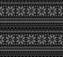 Knitted Christmas and New Year pattern. Wool Knitting Sweater Design. Wallpaper wrapping paper textile print. vector