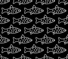 Cute fish. Kids background. Seamless pattern. vector